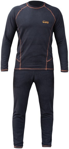 Термобелье мужское Tramp Microfleece комплект (футболка+штаны) black UTRUM-020, UTRUM-020-black-XL