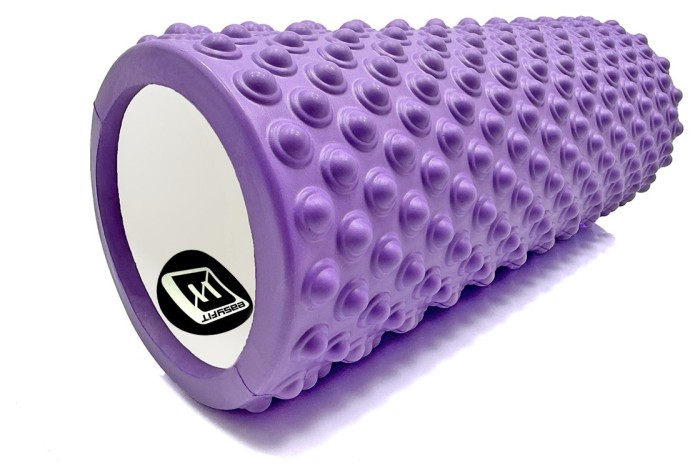 Масажний ролик EasyFit Grid Roller Light 33 см Фіолетовий