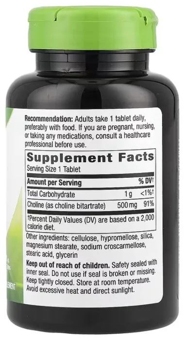 Choline 500 mg - 100 tabs