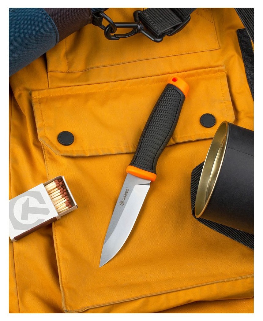 Ніж Ganzo G806-OR помаранчевий з ножнами