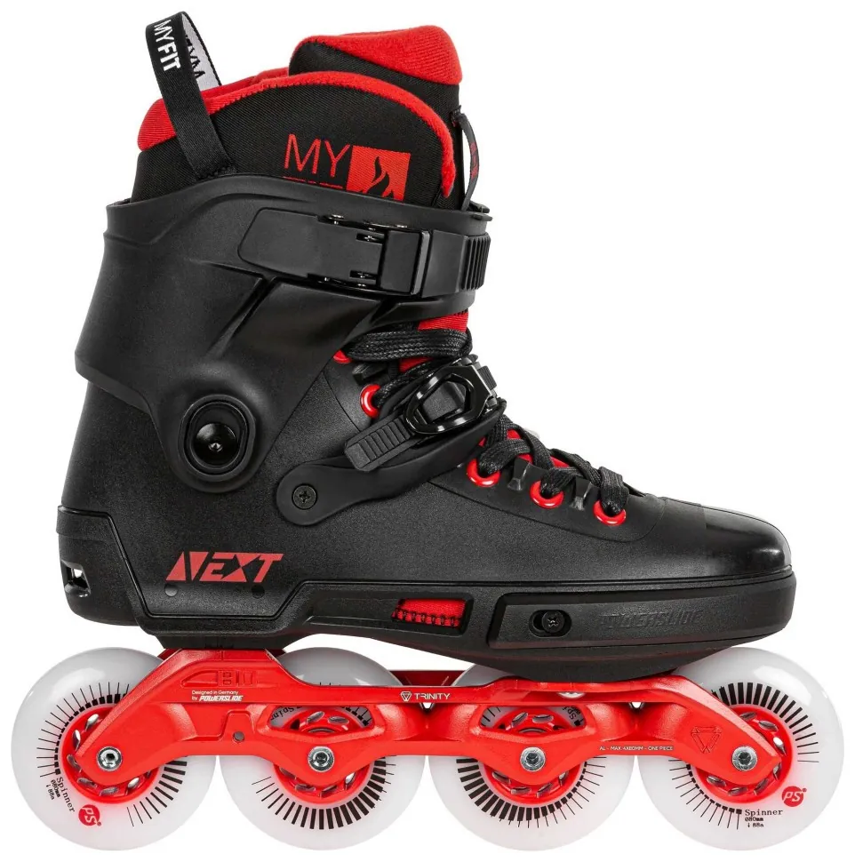 Фріскейт ролики POWERSLIDE ( 908370 ) Next Black Red 80 2023 (36,0-37,0)