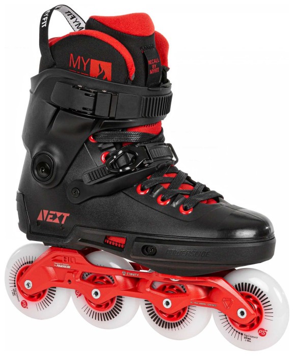 Фріскейт ролики POWERSLIDE ( 908370 ) Next Black Red 80 2023, укр, укр