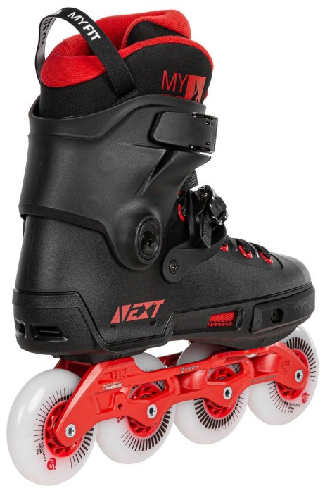 Фріскейт ролики POWERSLIDE ( 908370 ) Next Black Red 80 2023, укр, укр