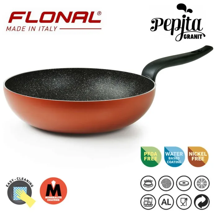Сковорода ВОК Flonal Pepita Granit 32 см (PGFWO3250)