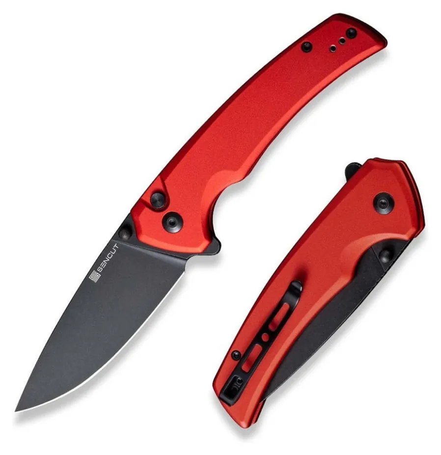Ніж складаний туристичний Sencut Serene, (8.8 см) D2 / Aluminum червоний (FNR_S21022B-2)