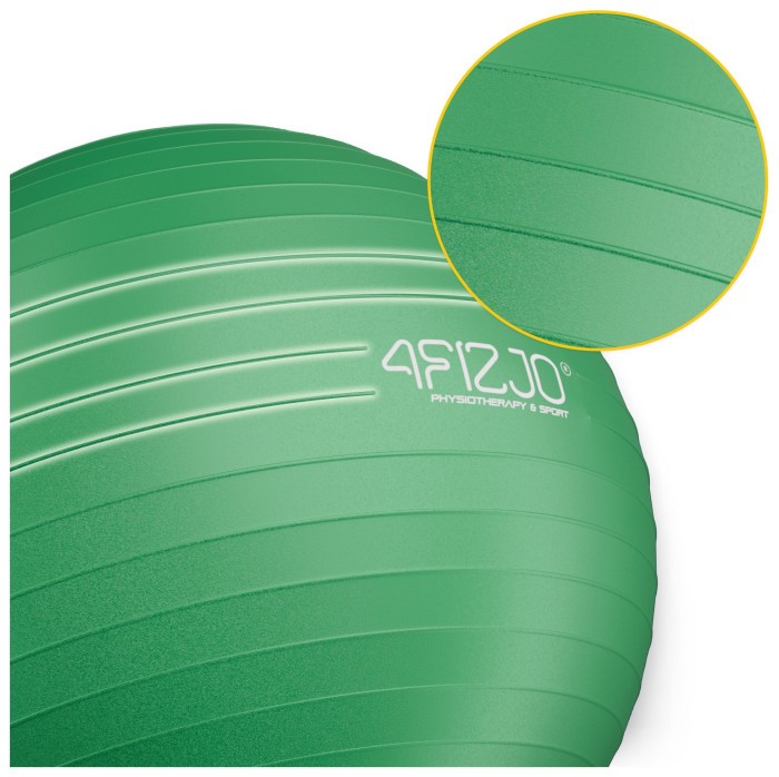 М'яч для фітнесу (фітбол) 4FIZJO 75 см Anti-Burst Green (P-5907222931189)