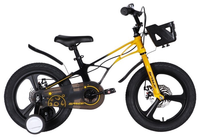 Велосипед MG 16" SPACE KID ANDROMEDA DD рама-9" жовто-чорний 2026, укр, укр