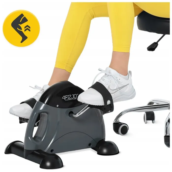 Міні велотренажер 4FIZJO Active 2 в 1 для рук та ніг Grey/Black (P-5905973401708)