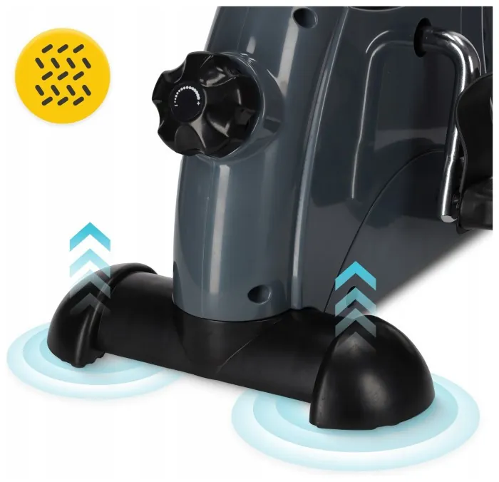 Міні велотренажер 4FIZJO Active 2 в 1 для рук та ніг Grey/Black (P-5905973401708)