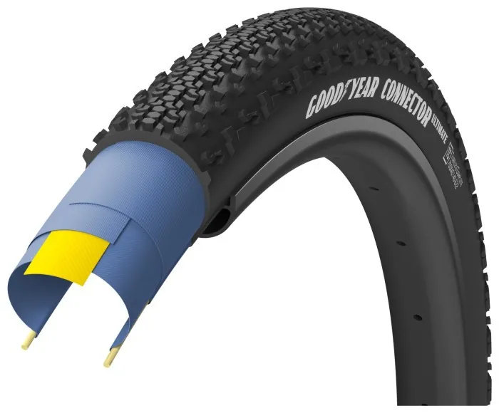 Покрышка 700x40 (40-622) GoodYear CONNECTOR tubeless complete, folding, black, 120tpi