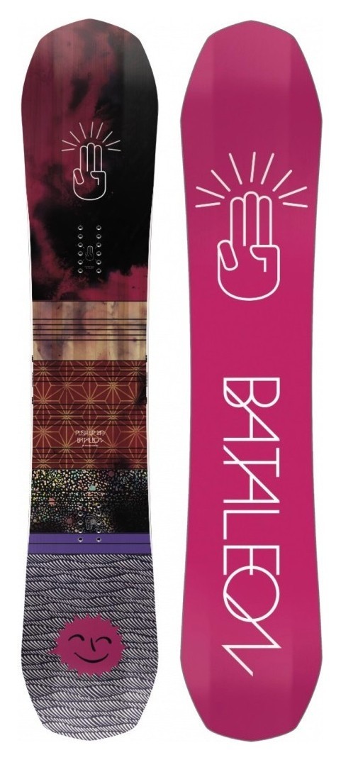 Сноуборд Bataleon PUSH UP 146 Brown/pink (10.19.PUSH) O