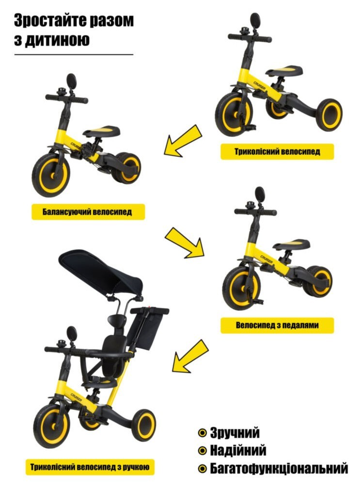 Беговел Maraton Tri-cycle 5in1 Cruiser Versa