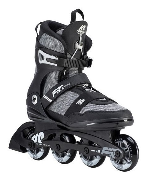 Роликові коньки для дорослих K2 F.I.T. 80 PRO M 40.5 (8.0US) 260мм Black/grey (30D0771.1.1) O, укр, укр