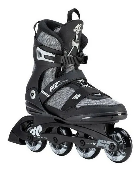Роликові коньки для дорослих K2 F.I.T. 80 PRO M 40.5 (8.0US) 260мм Black/grey (30D0771.1.1) O (295мм)