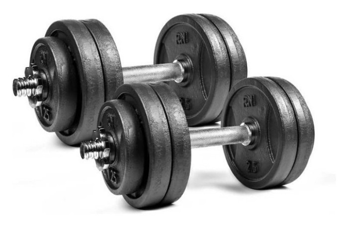 Гантелі розбірні металеві 2 по 13,5 кг RN-Sport, укр, укр