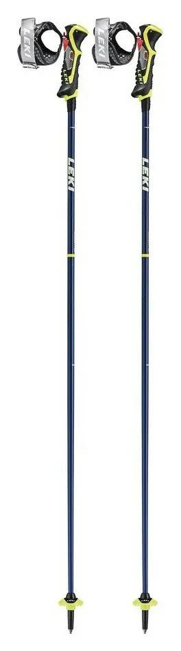 Палиці для гірських лиж Leki CARBON 14 3D 115см Blue metallic/neon yellow/white (65067902-WRH) (135 см blue metallic, neon yellow, white)