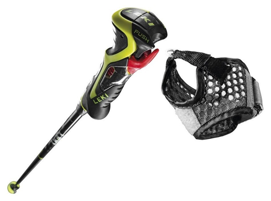 Палки для горных лыж Leki CARBON 14 3D 115см Blue metallic/neon yellow/white (65067902-WRH)