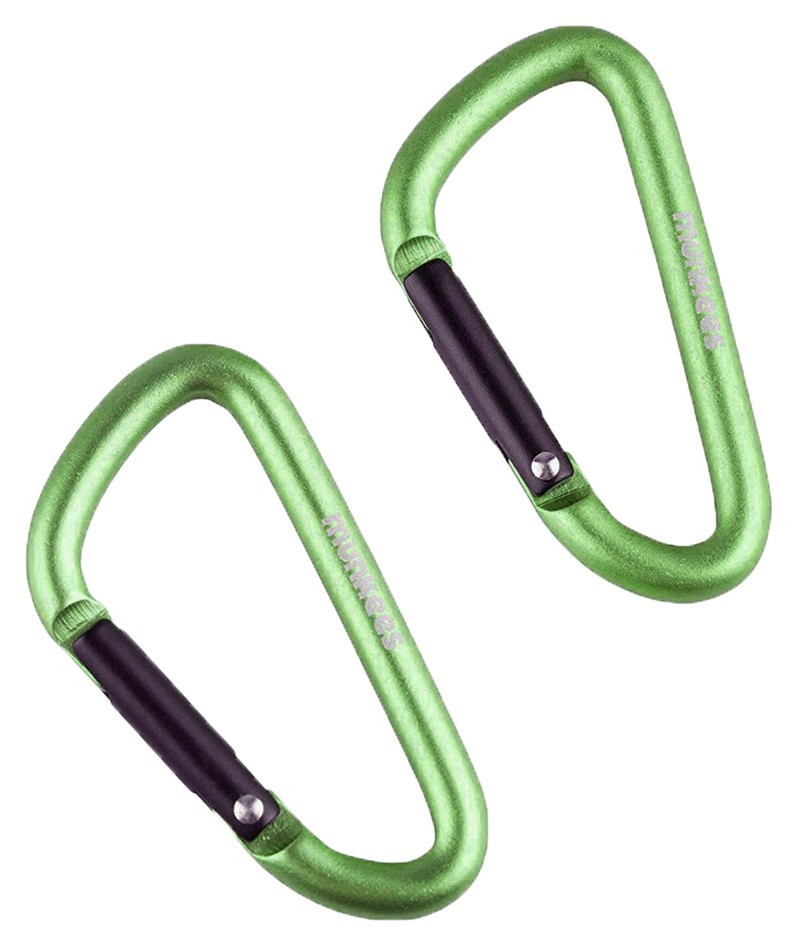 Munkees 3205 карабин D 5 мм x 50 мм (пара) grass green