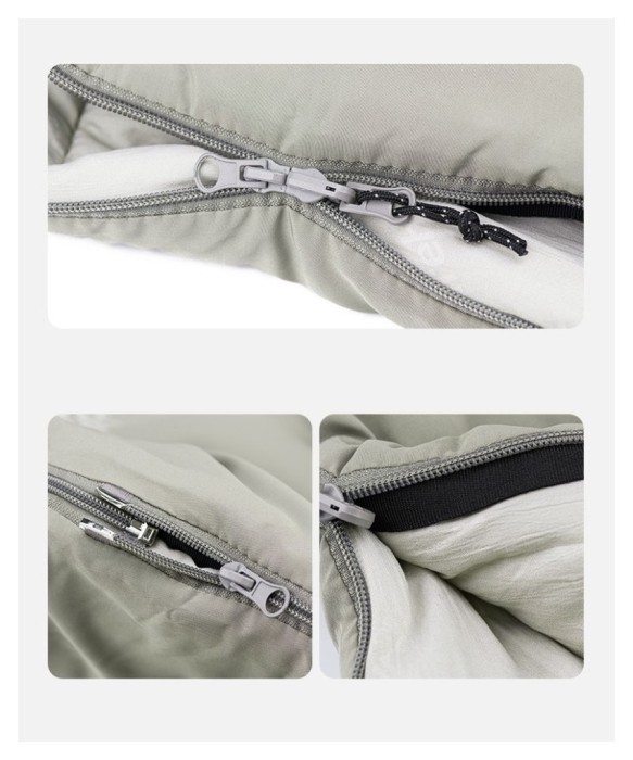 Спальный мешок с капюшоном с обычным мешком для хранения Naturehike M300 CNK2350WS023, серый, левый