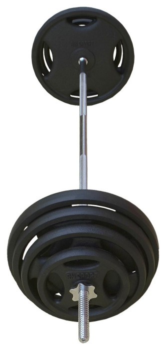 Металлическая штанга RN-Sport Quatro 65 кг (4х10,2х5,2х2.5, 2х1.25+гриф 1.5 м)