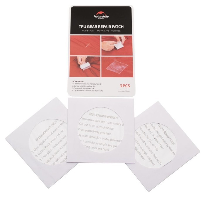 Набір латок Naturehike NH GR patch NH19PJ086, 3 шт 7*7см, прозорі, укр, укр