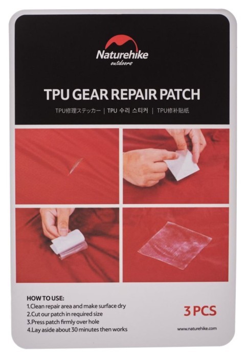 Набір латок Naturehike NH GR patch NH19PJ086, 3 шт 7*7см, прозорі
