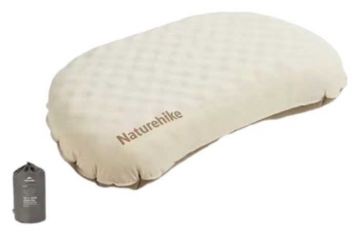 Подушка надувна ультралегка Naturehike CNK2300DZ024, 66х36 см, бежева, укр, укр