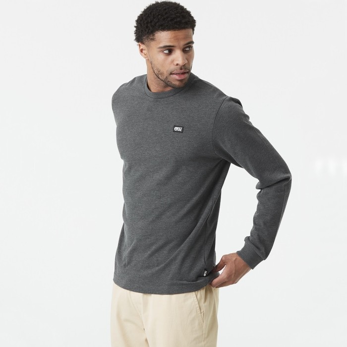 Picture Organic реглан Sican LS dark grey melange L, укр, укр