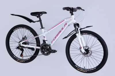Велосипед уцінений AL 24" Formula BLACKWOOD DD FR рама-12,5" біло-рожевий 2026