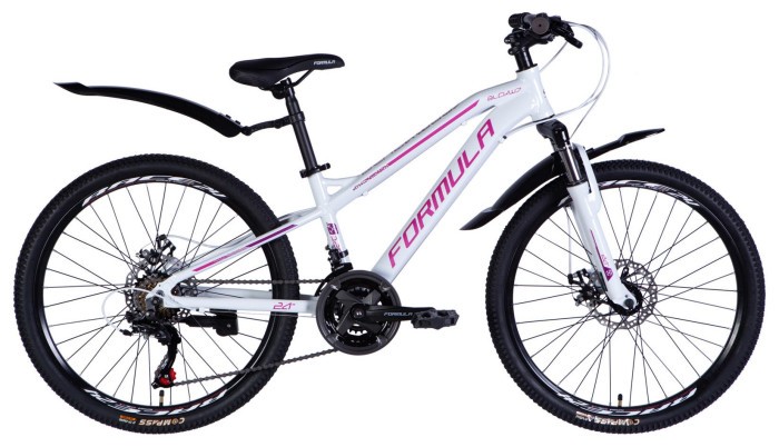 Велосипед уцінений AL 24" Formula BLACKWOOD DD FR рама-12,5" біло-рожевий 2026