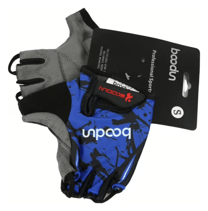 Рукавички велосипедні BEcool 2160003 синiй з чорним S AM (брендоване пакування), укр, укр