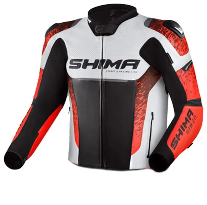 Мотокуртка Shima STR 2.0 Black/White/Red L
