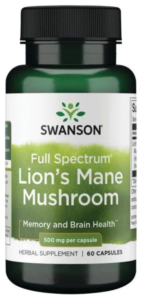 Lions Mane Mushroom 500mg - 60caps (DSN_100-15-1306425-20)