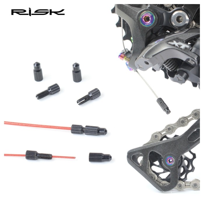 Конец троса AL черный переключения RISK RC128-1