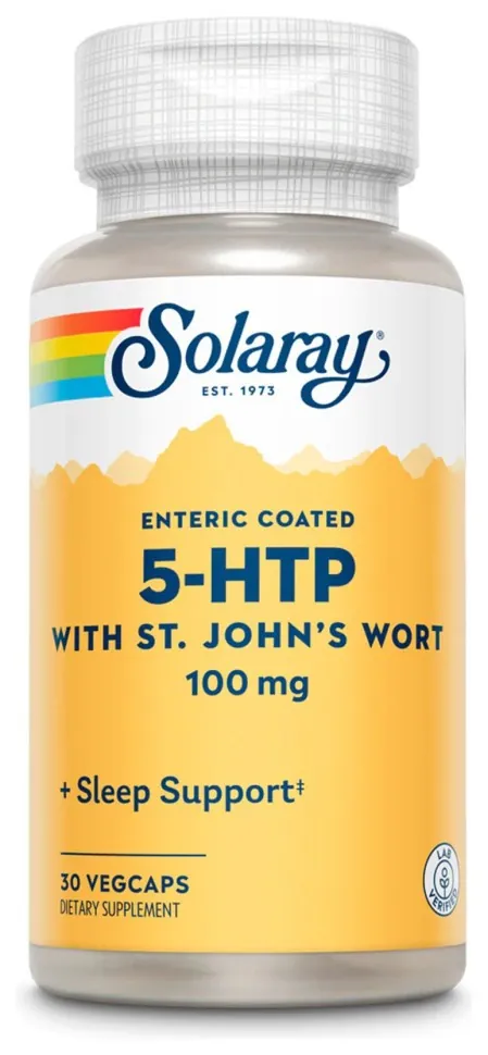 Guaranteed Potency 5-HTP + St. John's 100mg - 30 vcaps