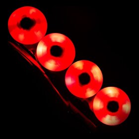 Колесо для роликів, що світяться Flying Eagle Lazerwheelz-Sparkle червоні 80 mm