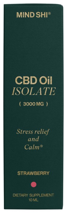 CBD Oil Isolate 3000 mg Strawberry - 10 ml