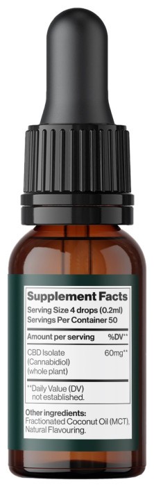 CBD Oil Isolate 3000 mg Strawberry - 10 ml