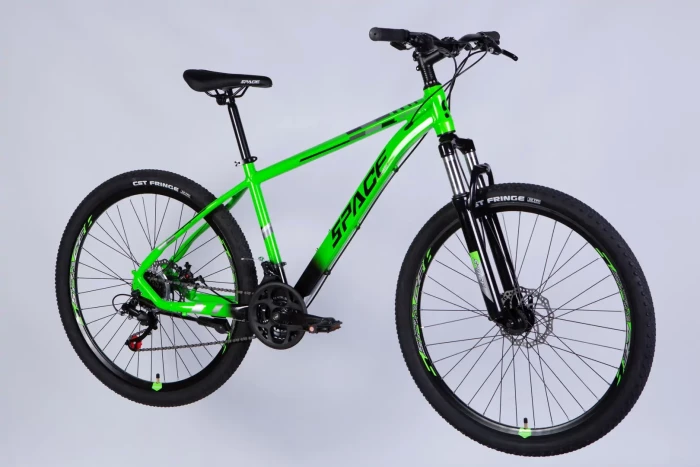 Велосипед AL 27.5" SPACE MERCURY DD FR рама-17" зелено-чорний 2026