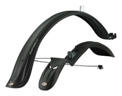 Комплект крыльев 24"-28" SIMPLA Raptor SDS+stay, с металлическими дугами, черные