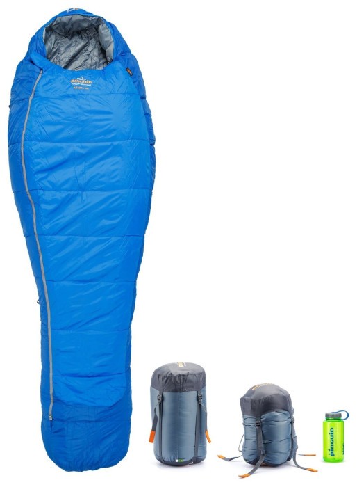 Спальный мешок Pinguin Mistral PFM (3/-3°C), 185 см - Right Zip, Blue