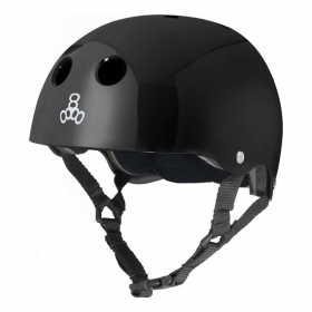 Triple8 Standard Helmet Black Glossy (L), Шлем