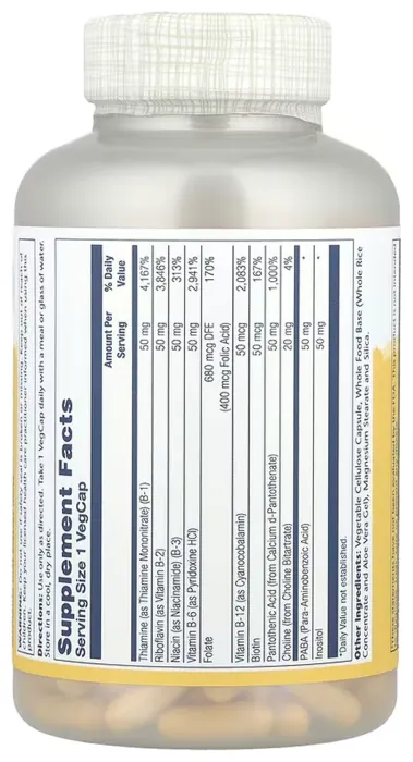 Vitamin B-Complex 50 50mg - 250 vcaps