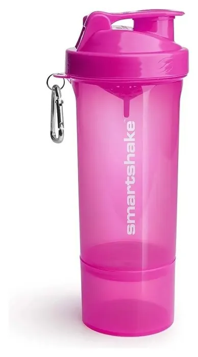 Шейкер спортивний SmartShake Slim 500ml Neon Pink