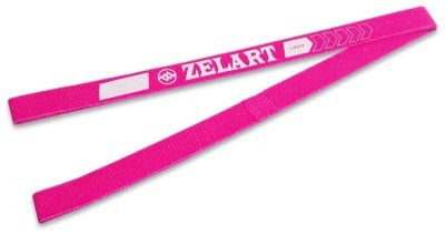 Стрічка опору HIP LOOP Zelart FI-1970-S (208x4,5см, жорсткість S), рожева