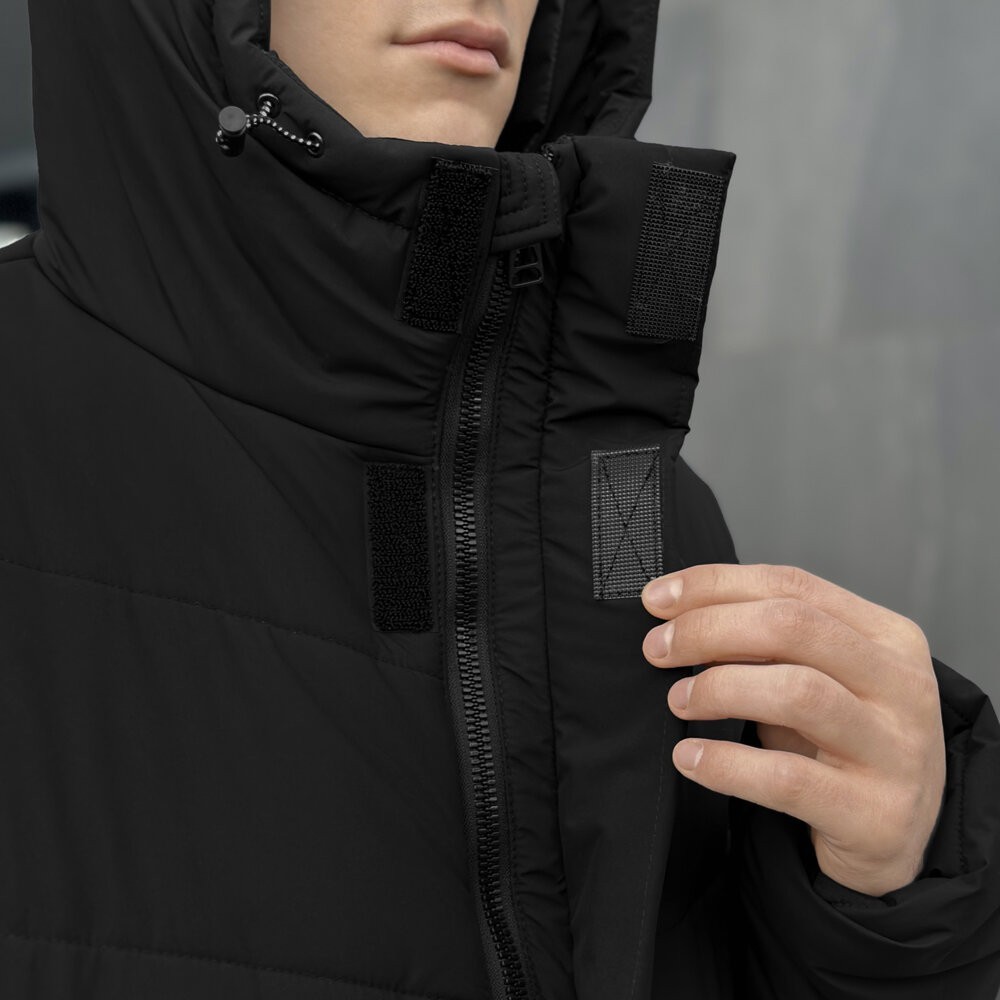 Мужская зимняя куртка черная Pobedov Legas