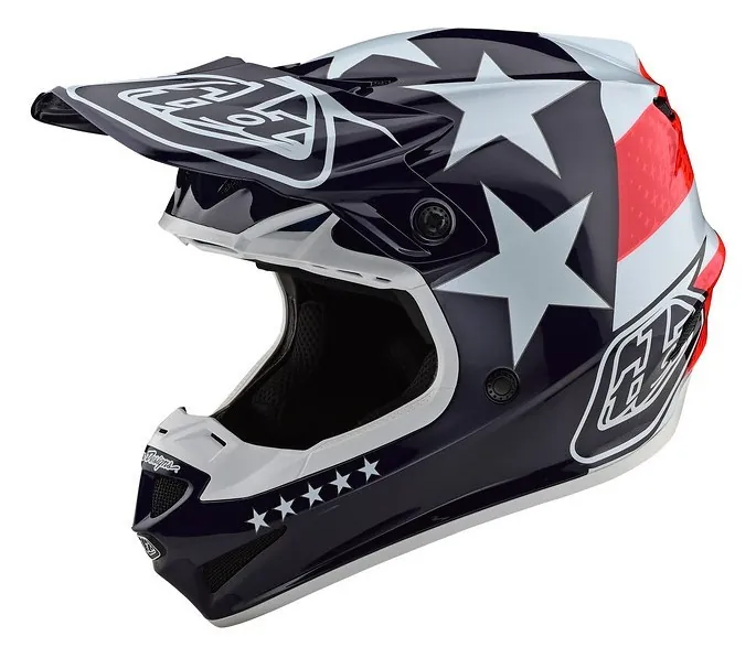 Шолом Troy Lee Designs SE4 POLYACRYLITE Freedom Red/White M (OBOD_109142003)