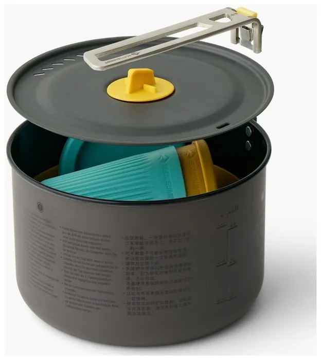 Набір посуду Sea to Summit Frontier UL One Pot Cook Set 5 предметів, на 2 персони