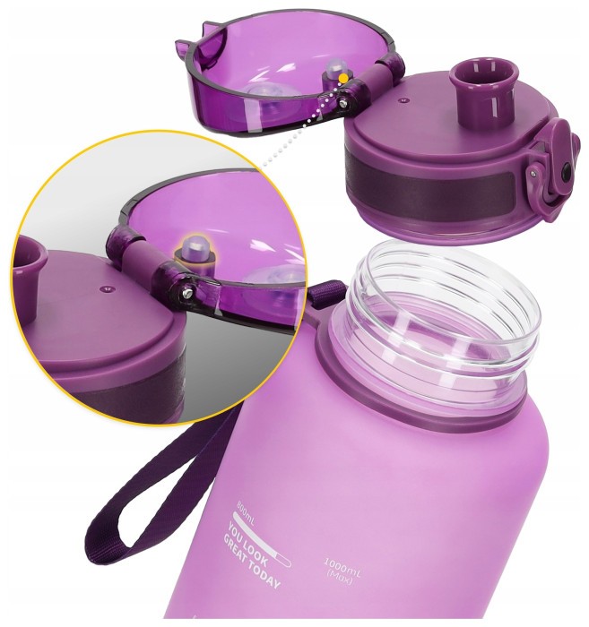 Бутылка для воды спортивная 4FIZJO 1000 мл Pink (P-5905973403764)