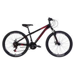 Велосипед 26" Discovery RIDER AM DD 2022 (чорно-червоний (м)) (16")